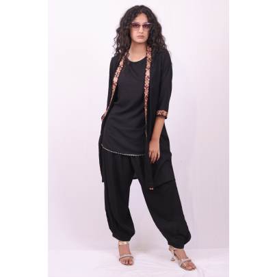 3 Piece Embroidered Jacket Set