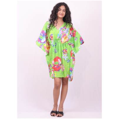 Floral Printed Short Kaftan
