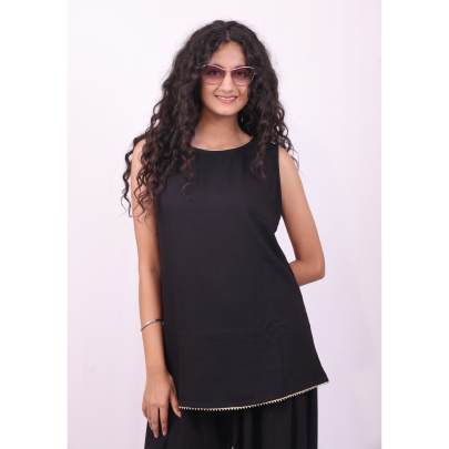 Sleeveless Top with Dhoti Pant Co ord Set