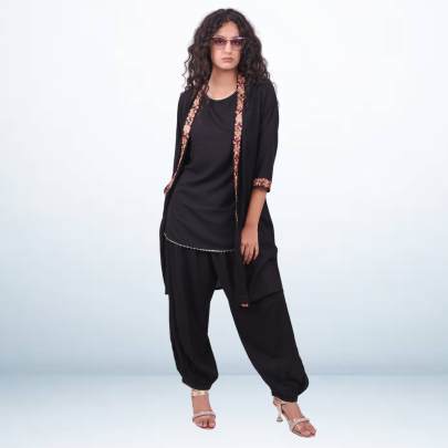 3 Piece Embroidered Jacket Set