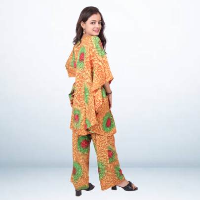 Amazing Hand Tie Dye Printed Kaftan Cord set
