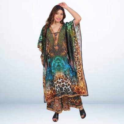 Animal Luxe Kaftan Pant Set 