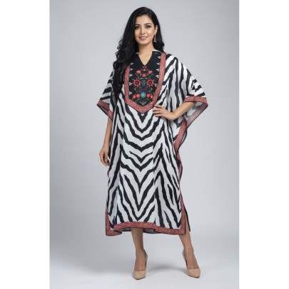 Animal Print Digital Kaftan