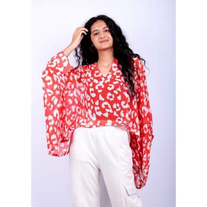 Animal Print Kaftan Tunic