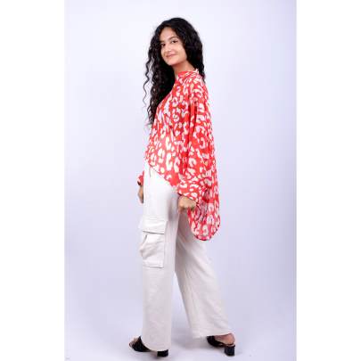 Animal Print Kaftan Tunic