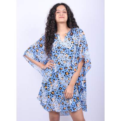 Animal Print Short Kaftan