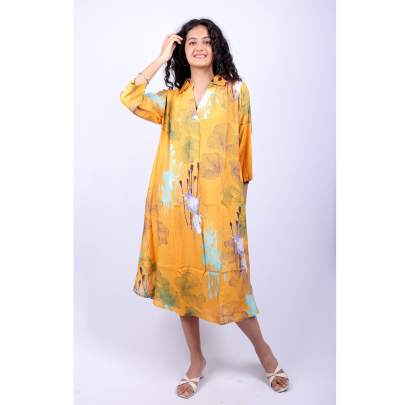 Artisan Bloom Printed Dress