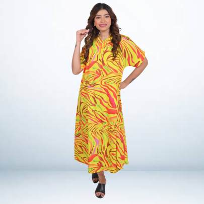 Artistic Print Dress 