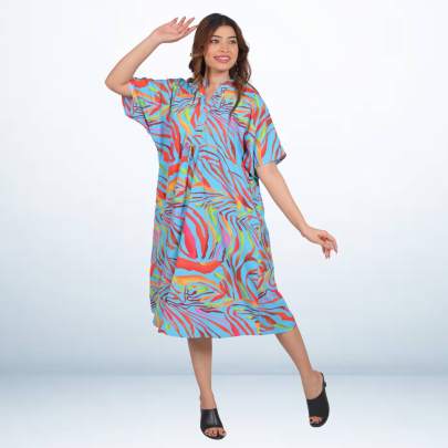 Artistic Print Dress 