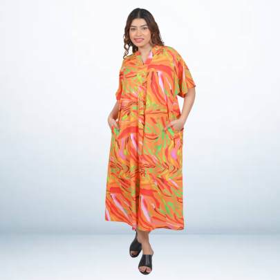 Artistic Print Dress 