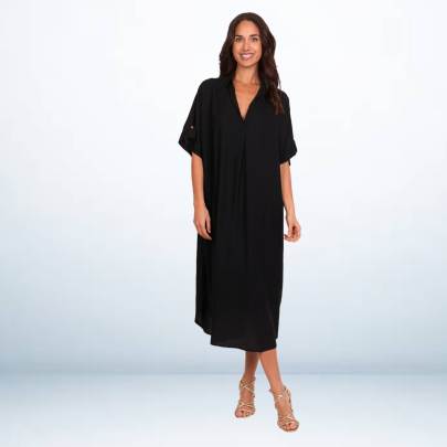 Black Long Kaftan Dress