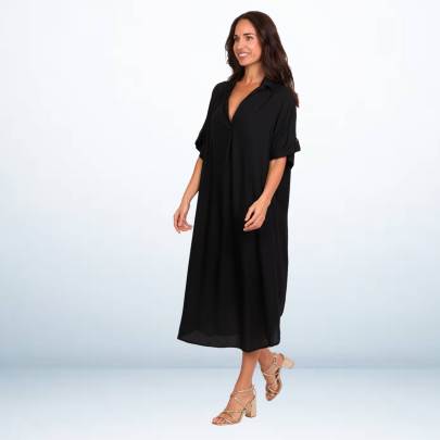 Black Long Kaftan Dress
