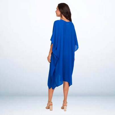 Blue Embroidery Kaftan