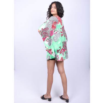 Boho Print Short Kaftan