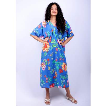 Botanical Bloom Print Kaftan