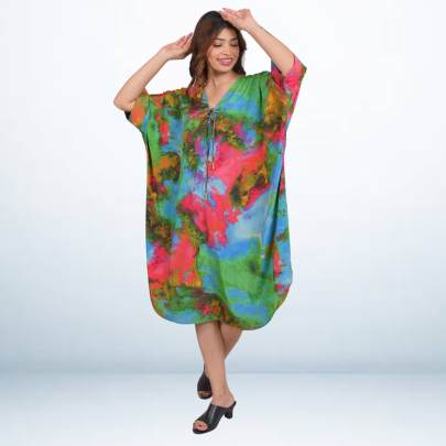Color Splash Tie Dye Kaftan 