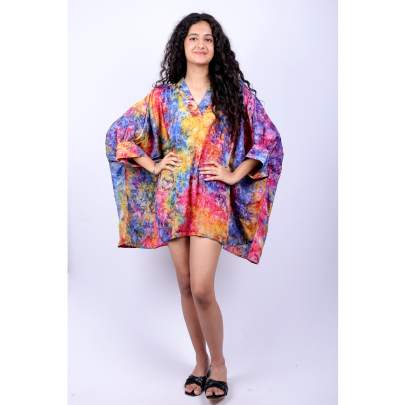 Color Splash Tie Dye Kaftan Tunic 