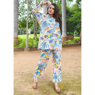 Cotton Printed Co ord Set