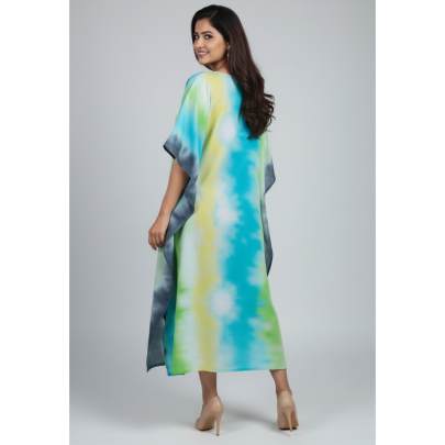 Cotton Tie-Dye Kaftan for Women Free Size