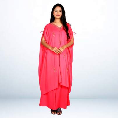 Designer Hand Bead Work Kaftan Plazzo Set for Wedding