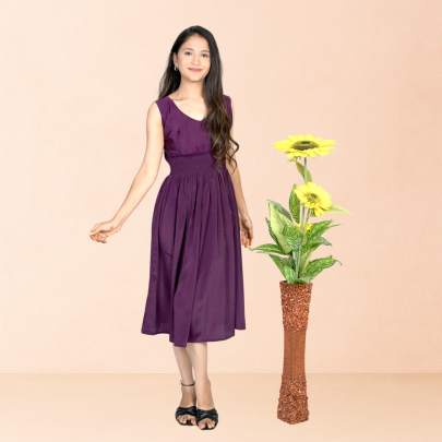 Designer Solid Backless Tube dress