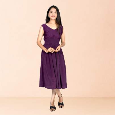 Designer Solid Backless Tube dress