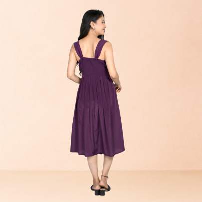 Designer Solid Backless Tube dress