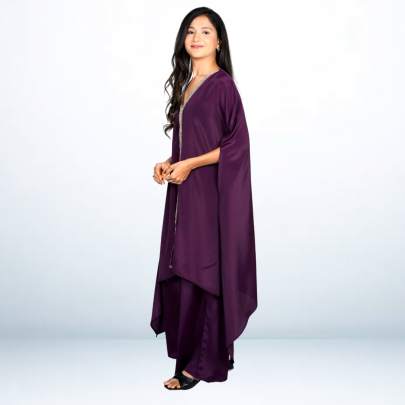 Elegant Lace detailing Kaftan Pant cord set