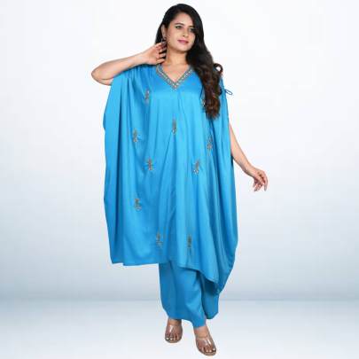 Embellished Kaftan Pants Set