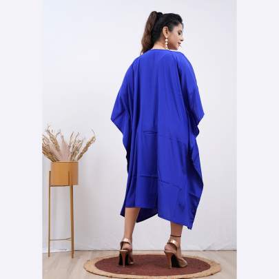 Embroidery Kaftan  Blue