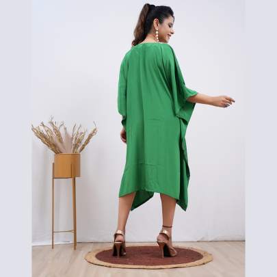 Embroidery Kaftan  Green