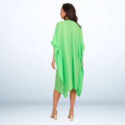 Embroidery Kaftan  Pista Green