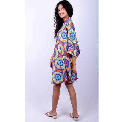 Evil Eye Print Kaftan Tunic