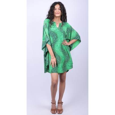 Fern Spiral Tie Dye Kaftan Tunic