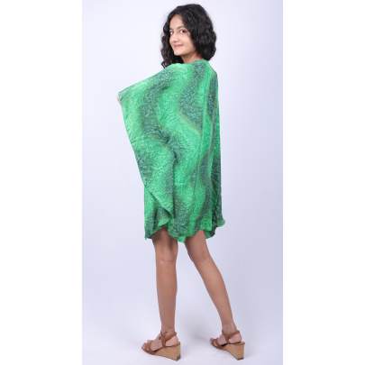 Fern Spiral Tie Dye Kaftan Tunic