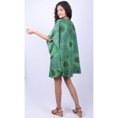 Forest Burst Tie Dye Kaftan Tunic