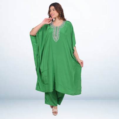 Forest Haze Kaftan Pant Set 