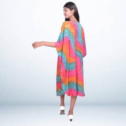 Hand Spray Printed Kaftan for Women