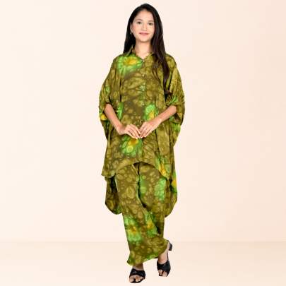 Hand Spray printed Up n Down Cord set