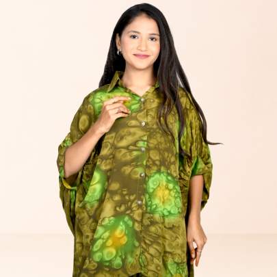 Hand Spray printed Up n Down Cord set