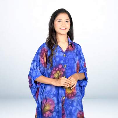 Hand Spray printed Up n Down Cord set