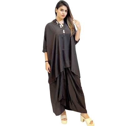 Indo Western Kaftan Dhoti Set