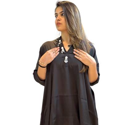 Indo Western Kaftan Dhoti Set