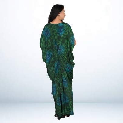 Long Rain Drop Printed Long Kaftan Caftan