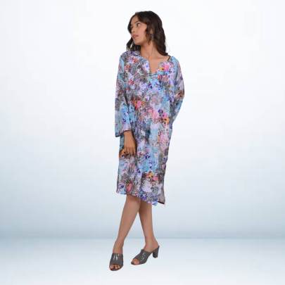 Multicolor Printed Short Kurta Tunic