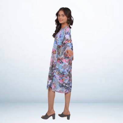 Multicolor Printed Short Kurta Tunic