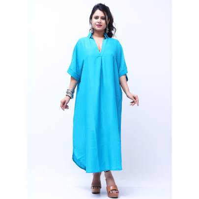 Muslin Cotton Collar Dress