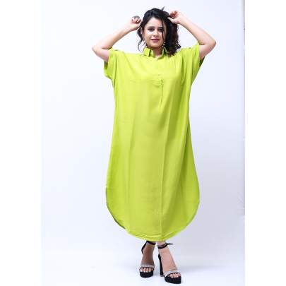 Muslin Cotton Collar Dress