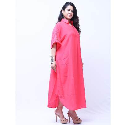 Muslin Cotton Collar Dress