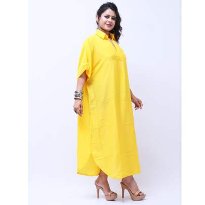 Muslin Cotton Collar Dress